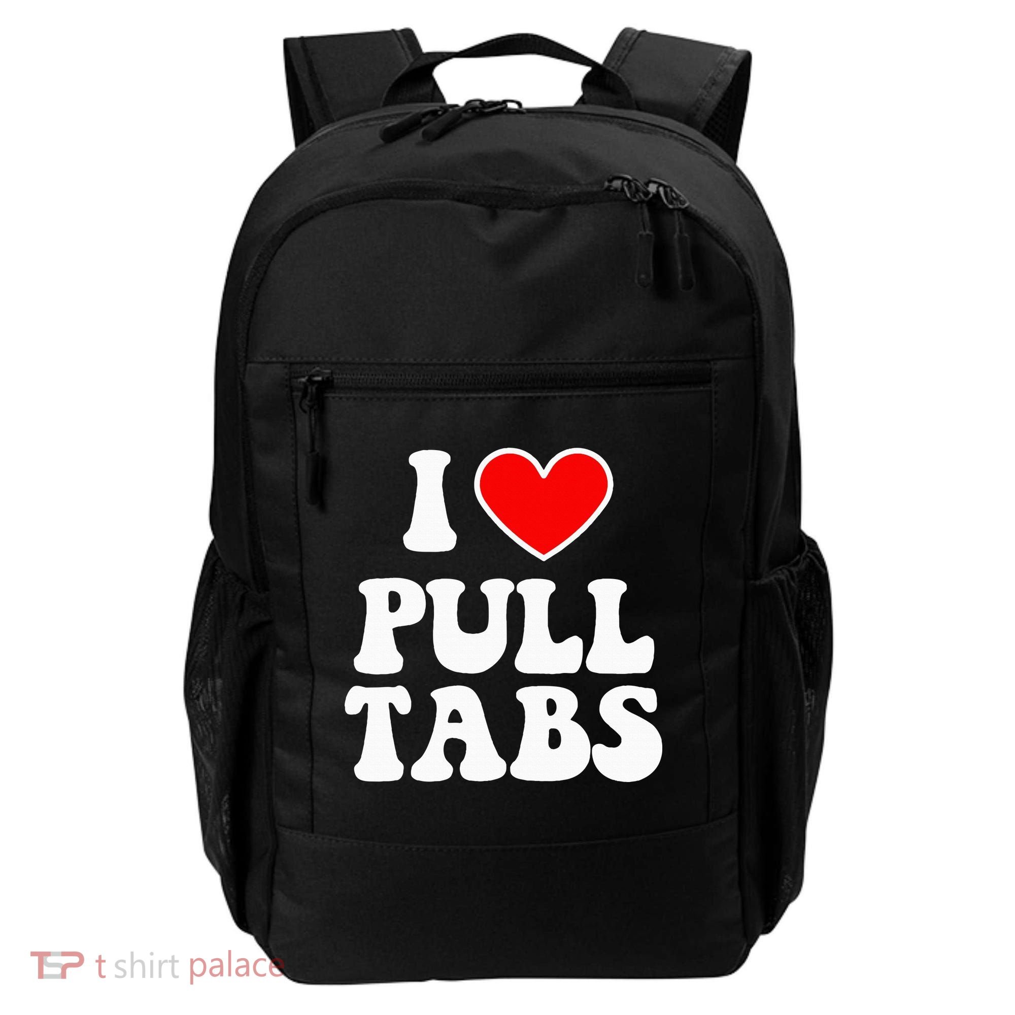 I Love Pull Tabs Bar Games Tavern Gambling Backpack