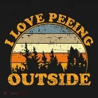 I Love Peeing Outside Women's Hoodie thumb 2