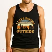 I Love Peeing Outside Tank Top thumb 3