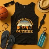 I Love Peeing Outside Tank Top thumb 4