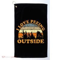 I Love Peeing Outside Golf Towel thumb 0