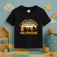 I Love Peeing Outside Toddler T-Shirt thumb 3
