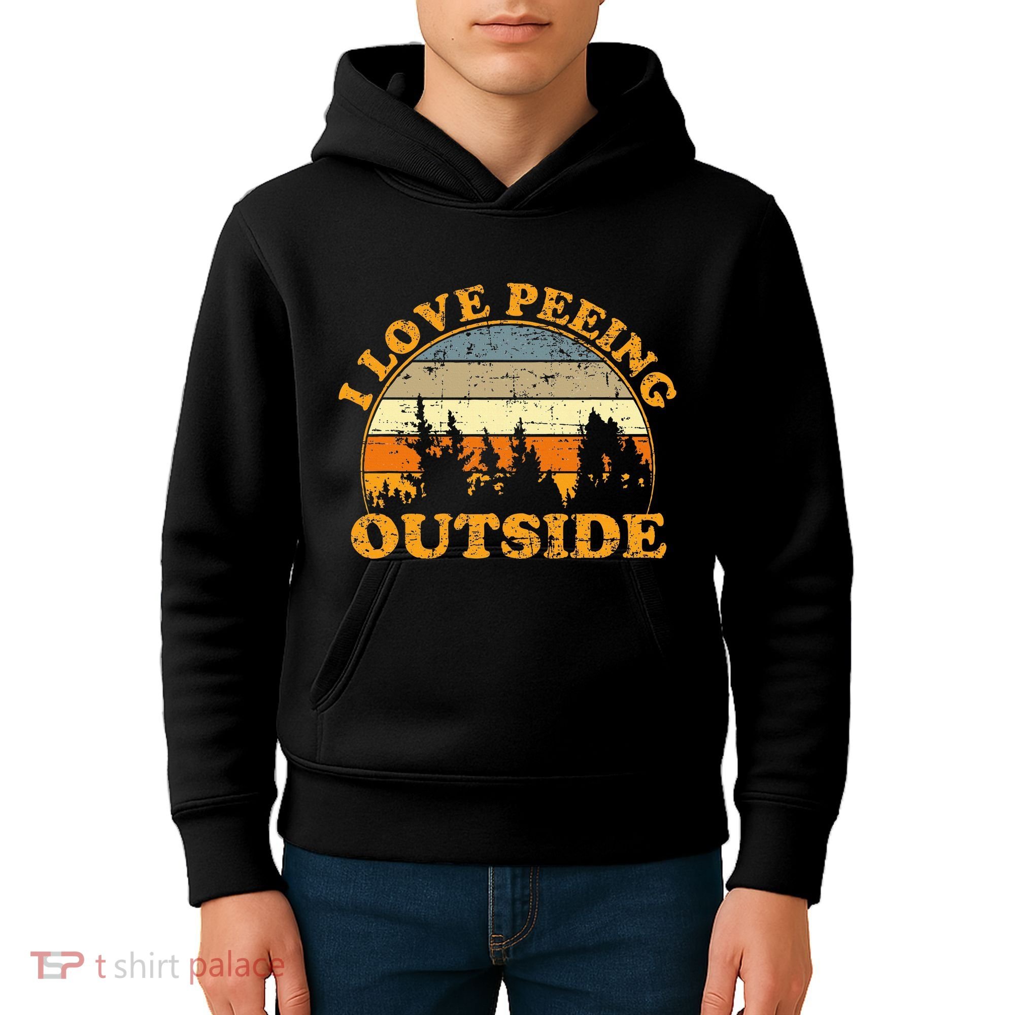 I Love Peeing Outside Kids Hoodie
