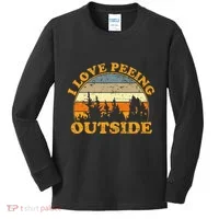 I Love Peeing Outside Kids Long Sleeve Shirt thumb 0