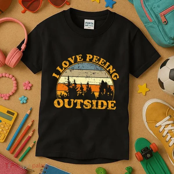 I Love Peeing Outside Kids T-Shirt