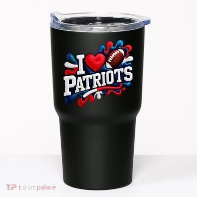 I Love Patriots Tumbler