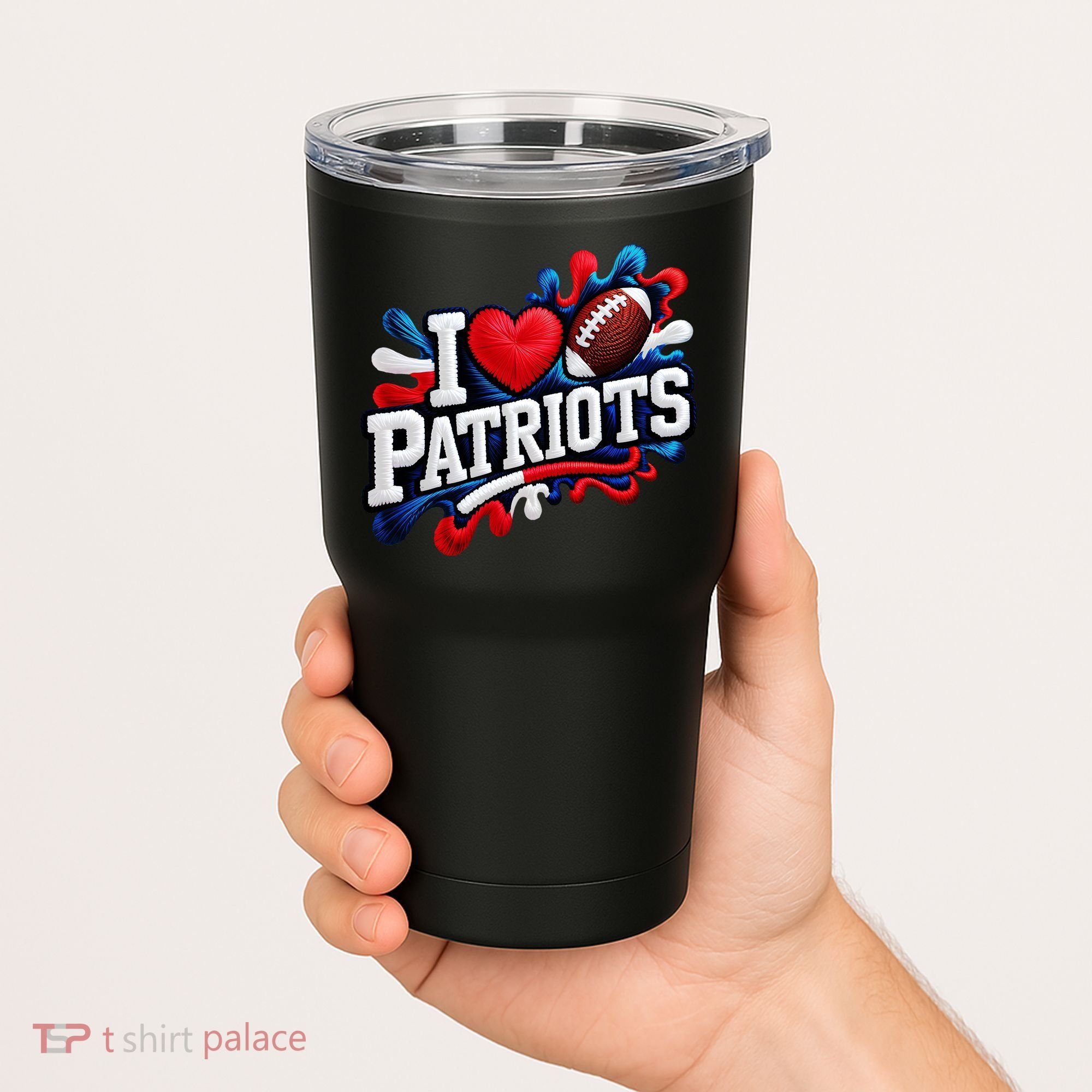 I Love Patriots Tumbler