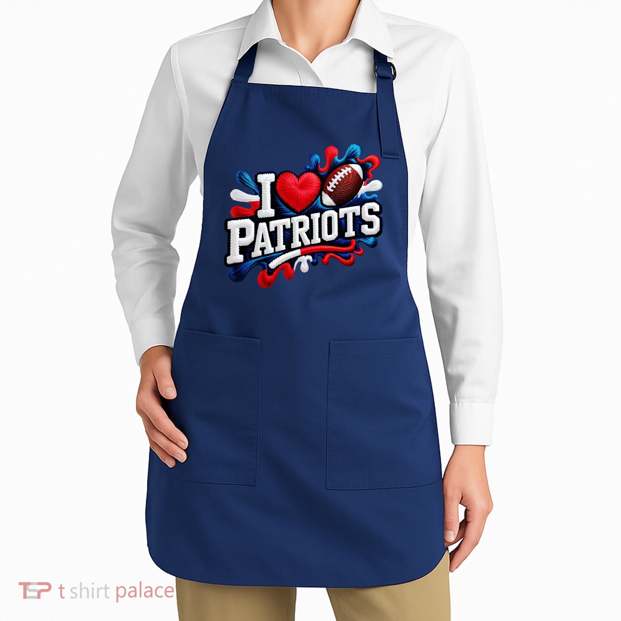 I Love Patriots Apron