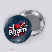 I Love Patriots Button thumb 0
