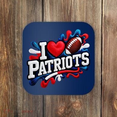 I Love Patriots Coaster