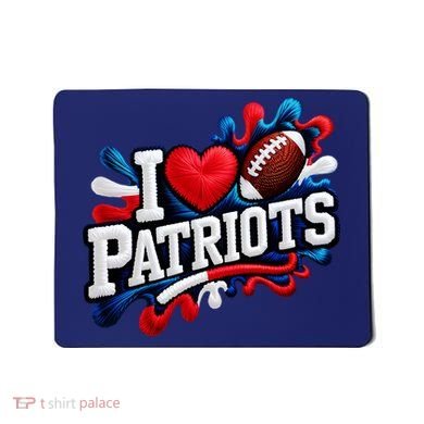 I Love Patriots Mousepad