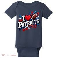 I Love Patriots Baby Bodysuit thumb 0