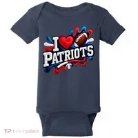I Love Patriots Baby Bodysuit thumb 0
