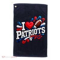 I Love Patriots Golf Towel thumb 0