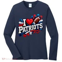 I Love Patriots Women's Long Sleeve Shirt thumb 0