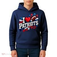 I Love Patriots Kids Hoodie thumb 4