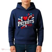 I Love Patriots Kids Hoodie thumb 4