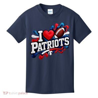 I Love Patriots Kids T-Shirt