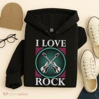 I Love Rock Hoodie thumb 4