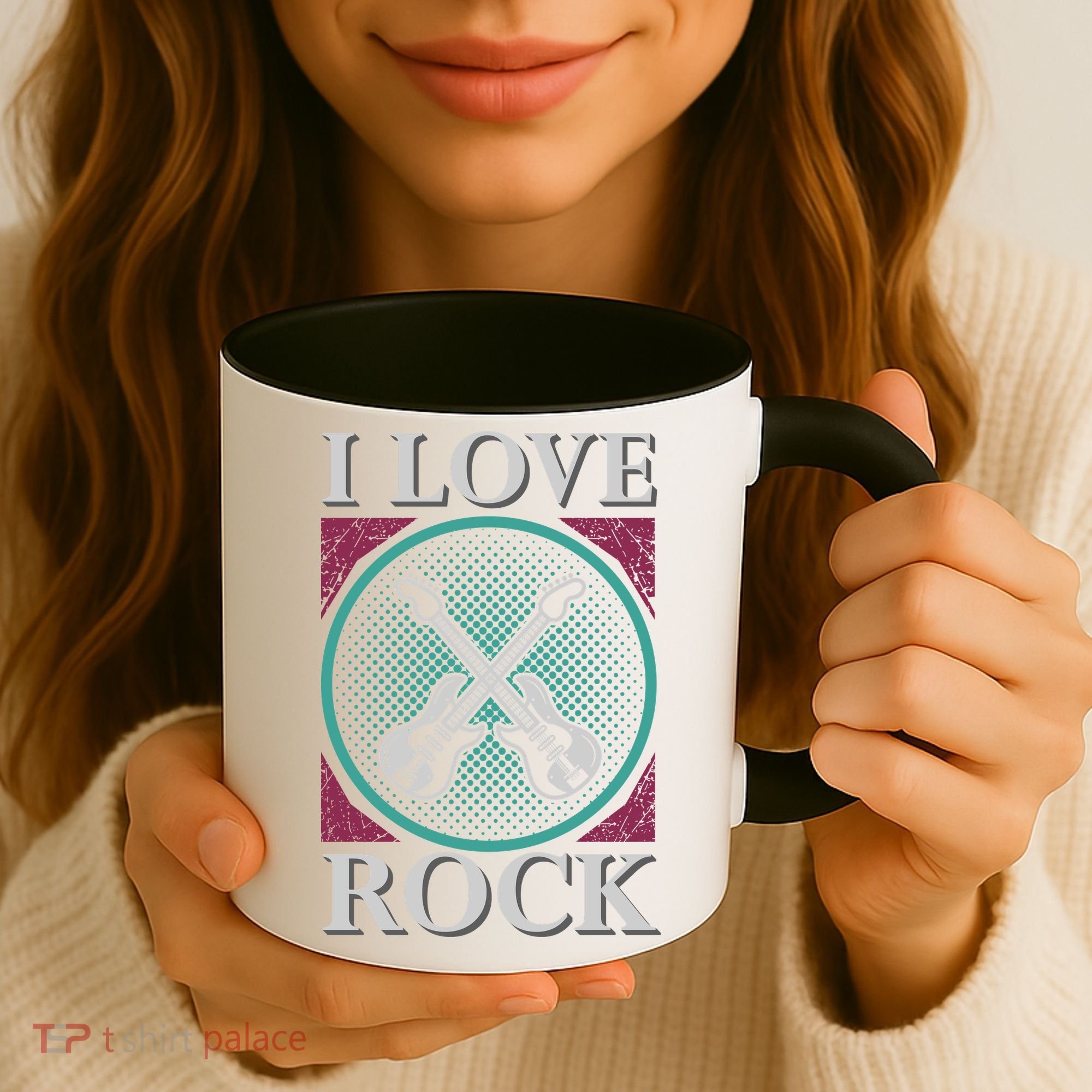 I Love Rock Coffee Mug