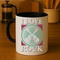 I Love Rock Coffee Mug thumb 4