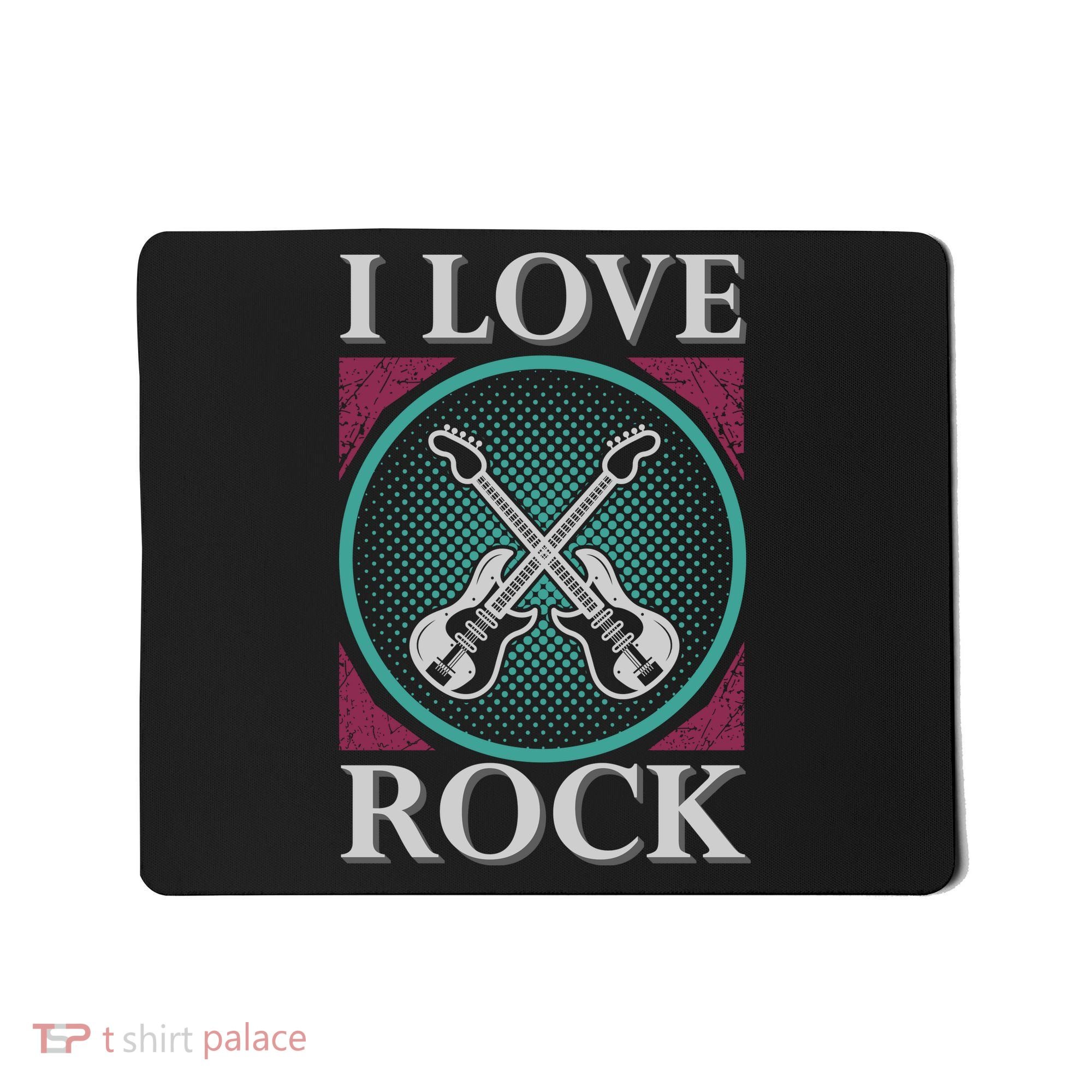 I Love Rock Mousepad