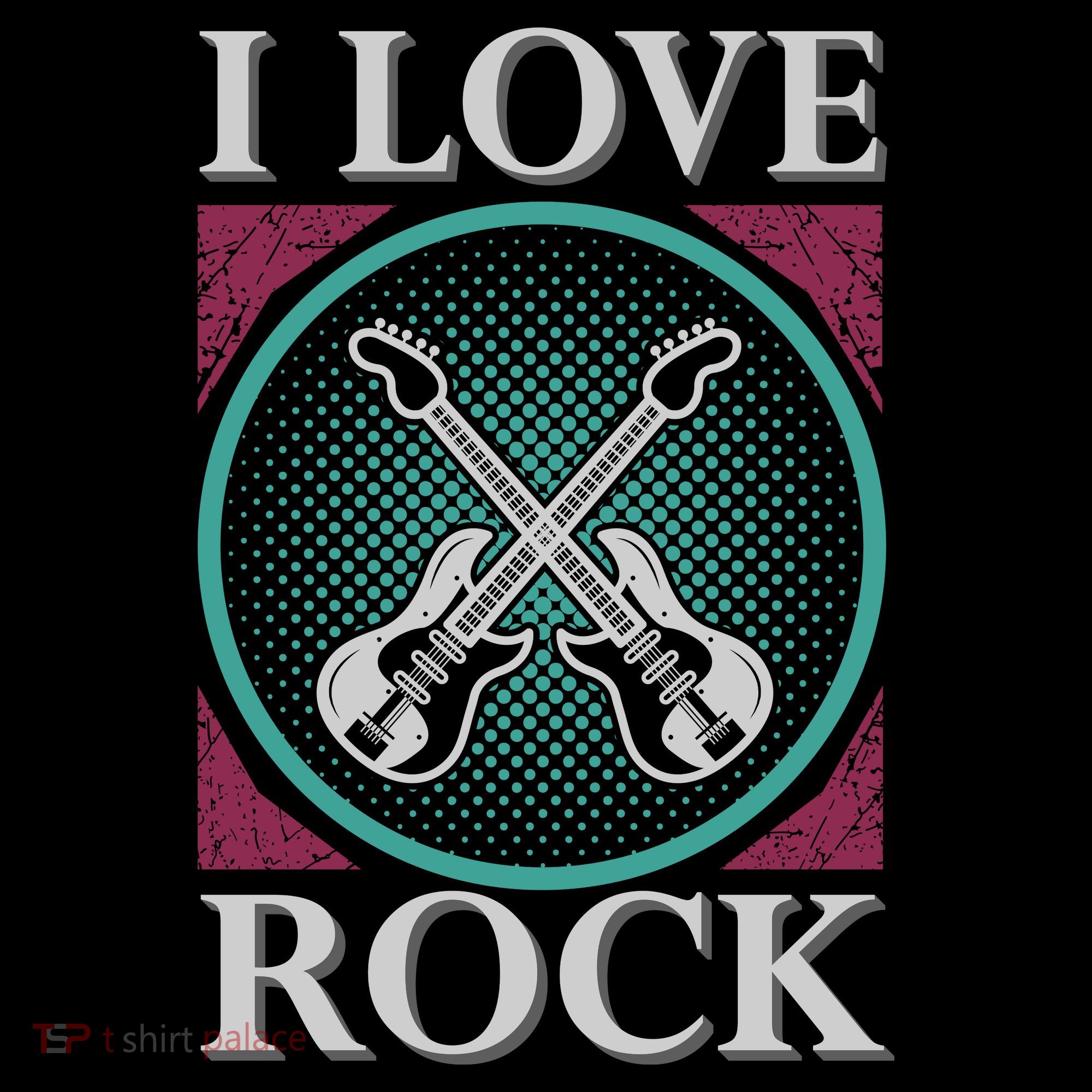 I Love Rock Mousepad