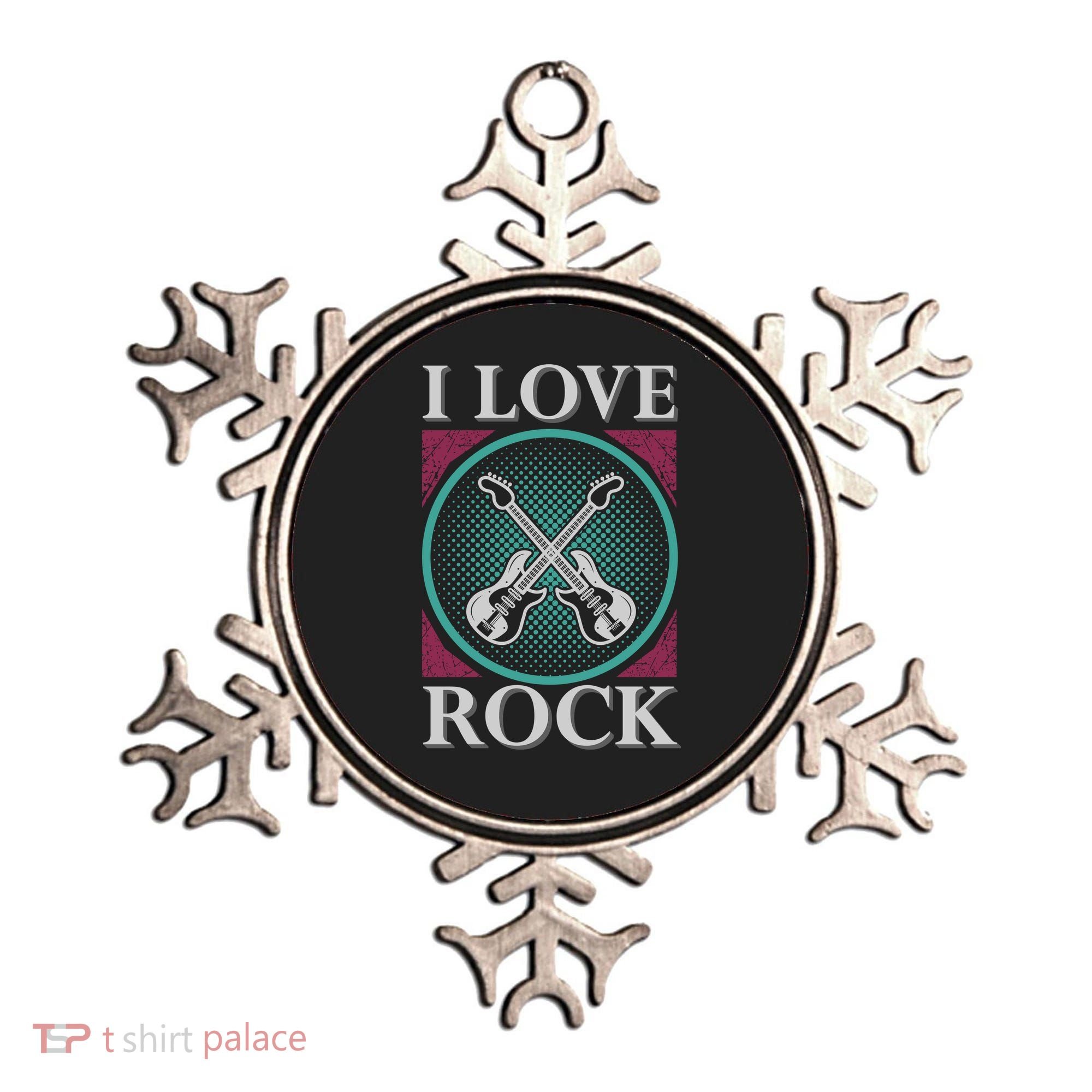 I Love Rock Ornament
