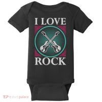 I Love Rock Baby Bodysuit thumb 0