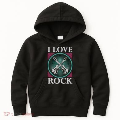 I Love Rock Kids Hoodie