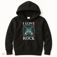 I Love Rock Kids Hoodie thumb 0