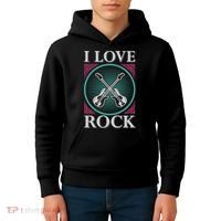 I Love Rock Kids Hoodie thumb 4