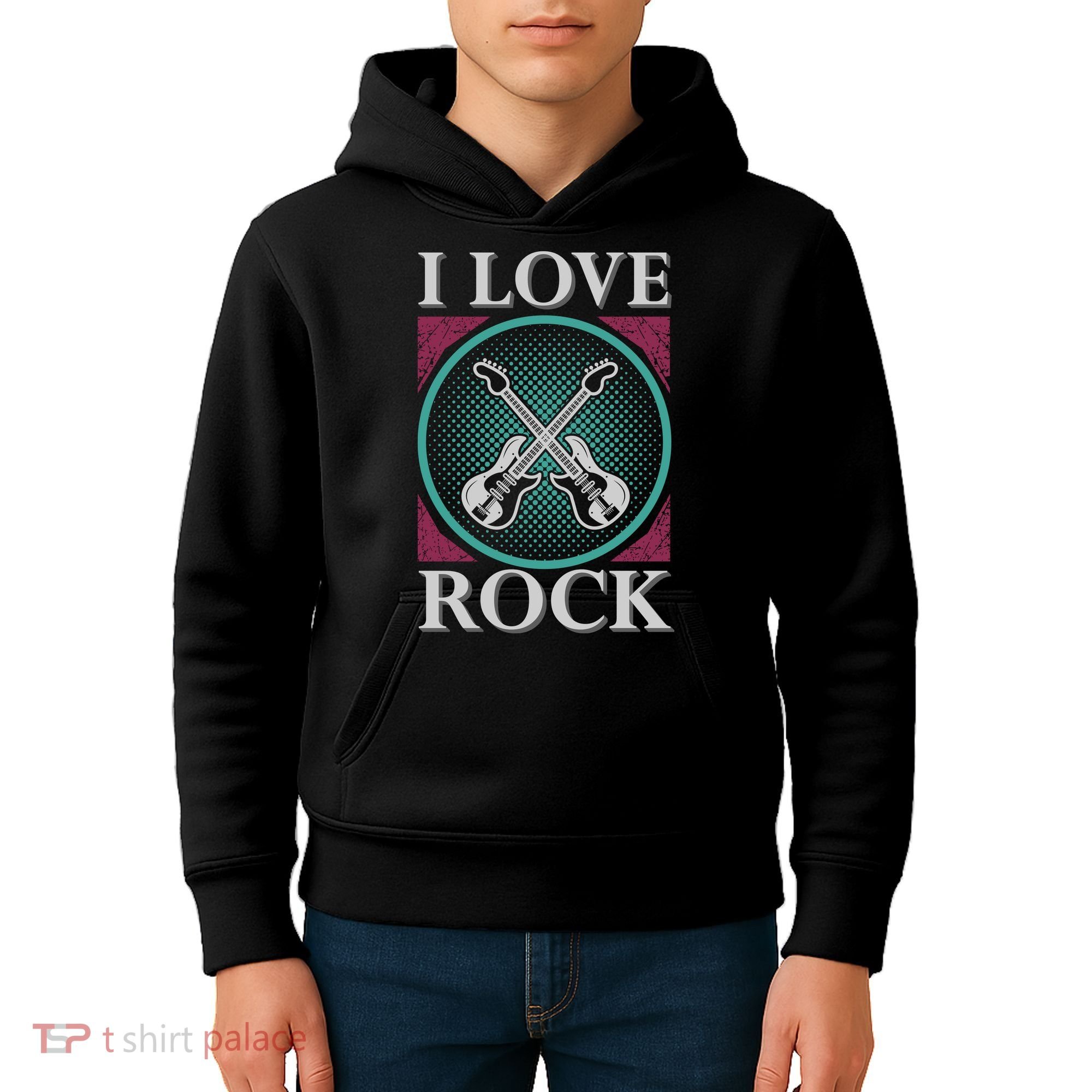 I Love Rock Kids Hoodie