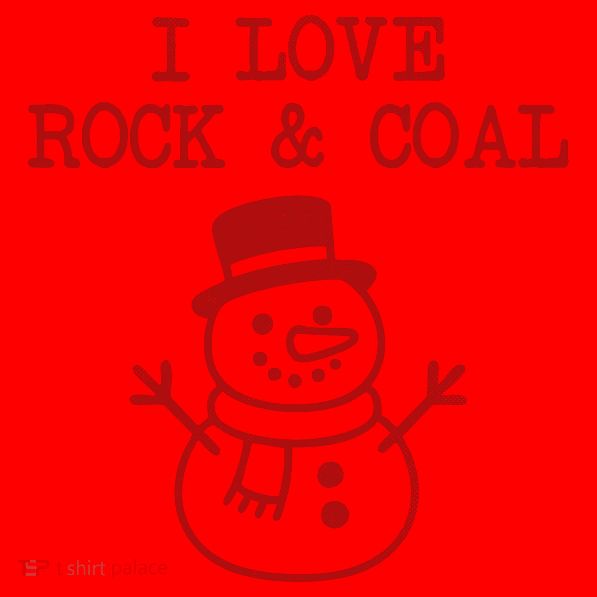 I Love Rock And Coal Christmas Santa Hat