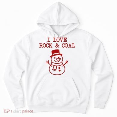 I Love Rock And Coal Christmas Hoodie