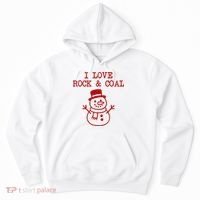 I Love Rock And Coal Christmas Hoodie thumb 0