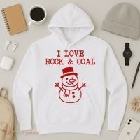 I Love Rock And Coal Christmas Hoodie thumb 3