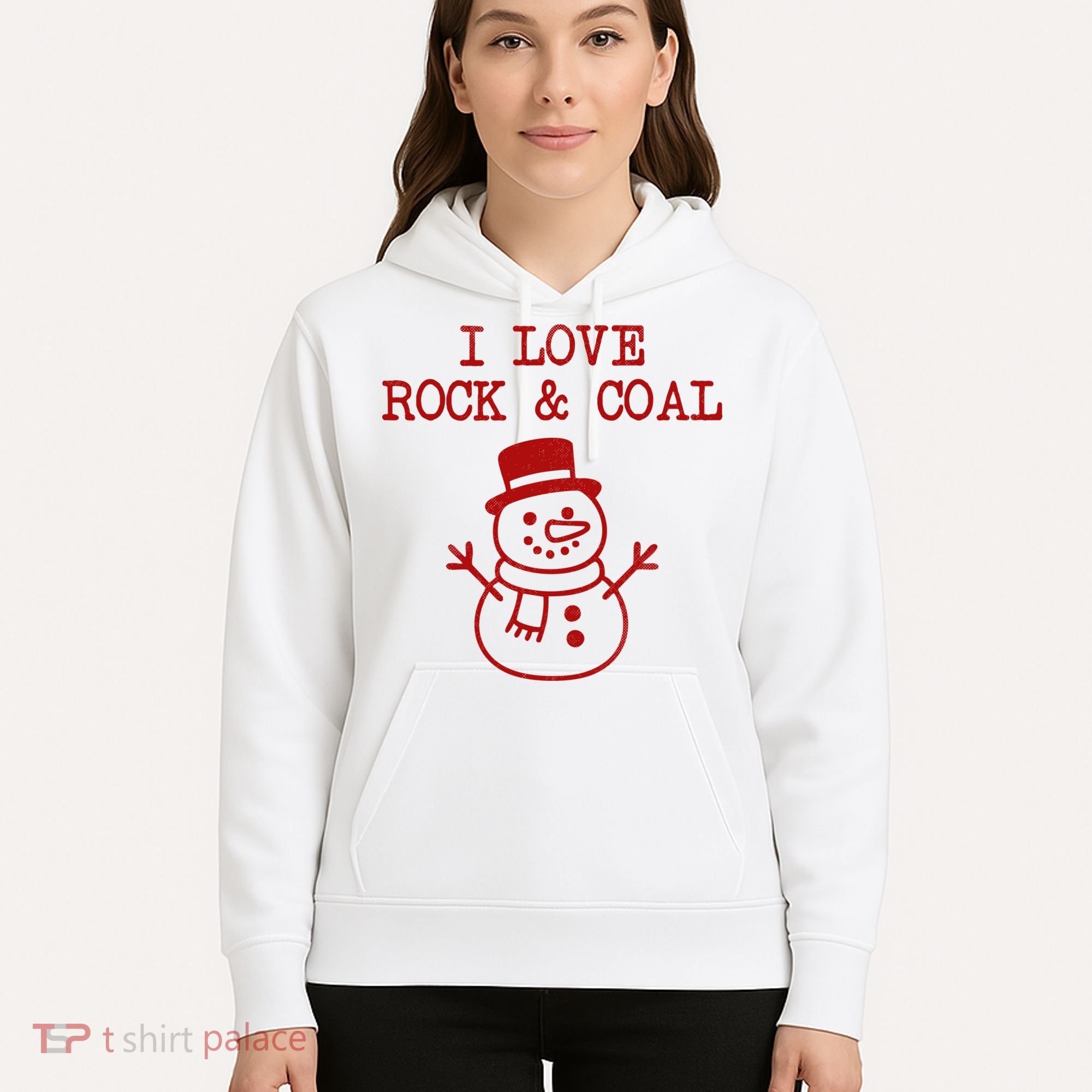 I Love Rock And Coal Christmas Hoodie