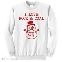I Love Rock And Coal Christmas Sweatshirt thumb 0