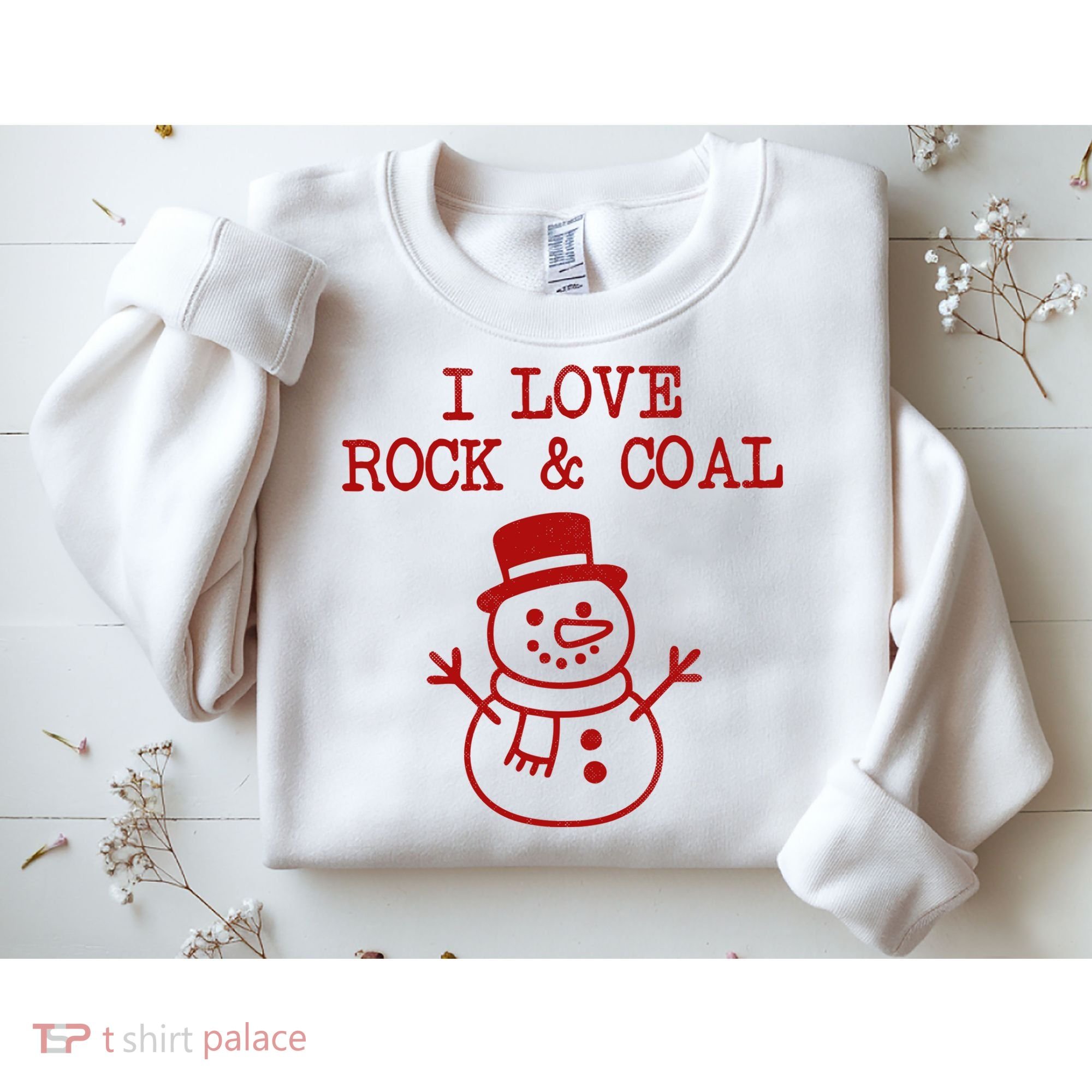 I Love Rock And Coal Christmas Sweatshirt