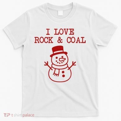 I Love Rock And Coal Christmas T-Shirt