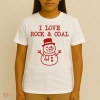 I Love Rock And Coal Christmas T-Shirt thumb 4
