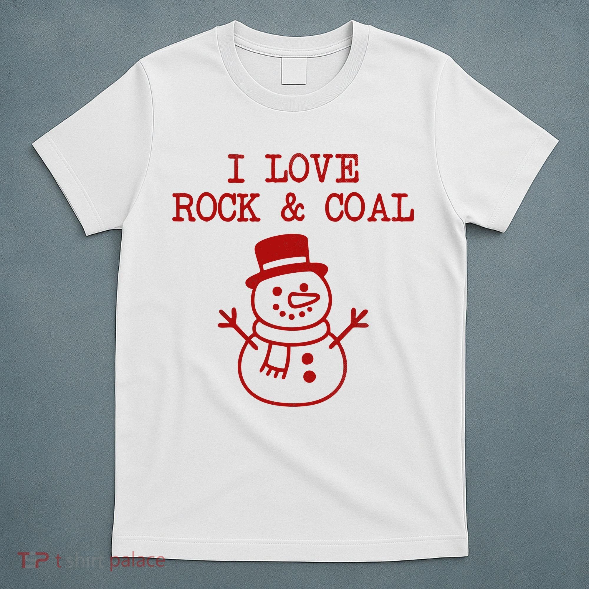 I Love Rock And Coal Christmas T-Shirt