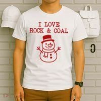 I Love Rock And Coal Christmas T-Shirt thumb 6