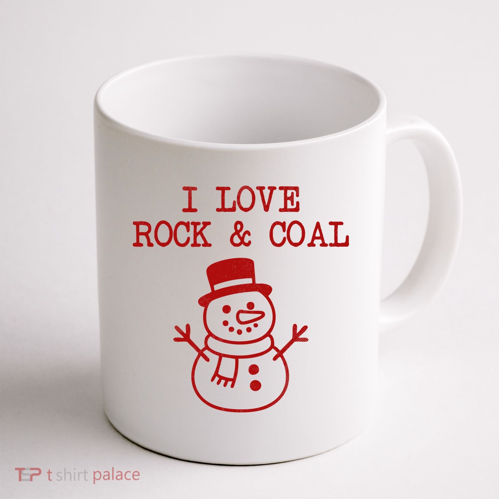 I Love Rock And Coal Christmas Coffee Mug
