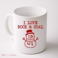 I Love Rock And Coal Christmas Coffee Mug thumb 0
