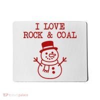 I Love Rock And Coal Christmas Mousepad thumb 0