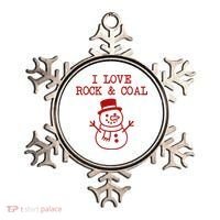 I Love Rock And Coal Christmas Ornament thumb 0