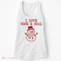 I Love Rock And Coal Christmas Women's Tank Top thumb 0