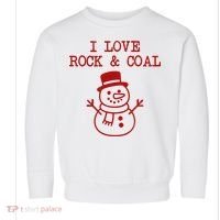 I Love Rock And Coal Christmas Toddler Sweatshirt thumb 0